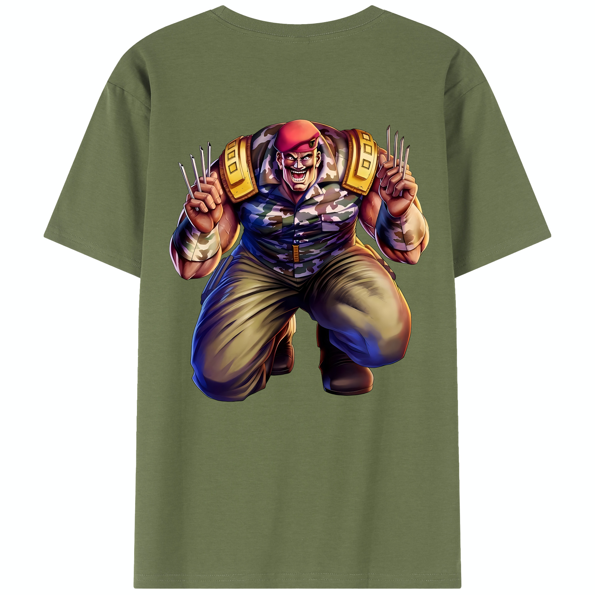 （画像用） 北斗の拳 Fist of the North Star 綿100％半袖Tシャツ（背面プリント）